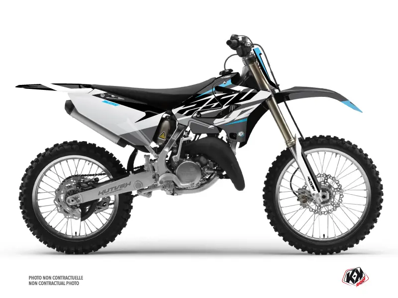 طقم ديكور دراجة موتوكروس Kutvek Yamaha 250 YZ رمادي