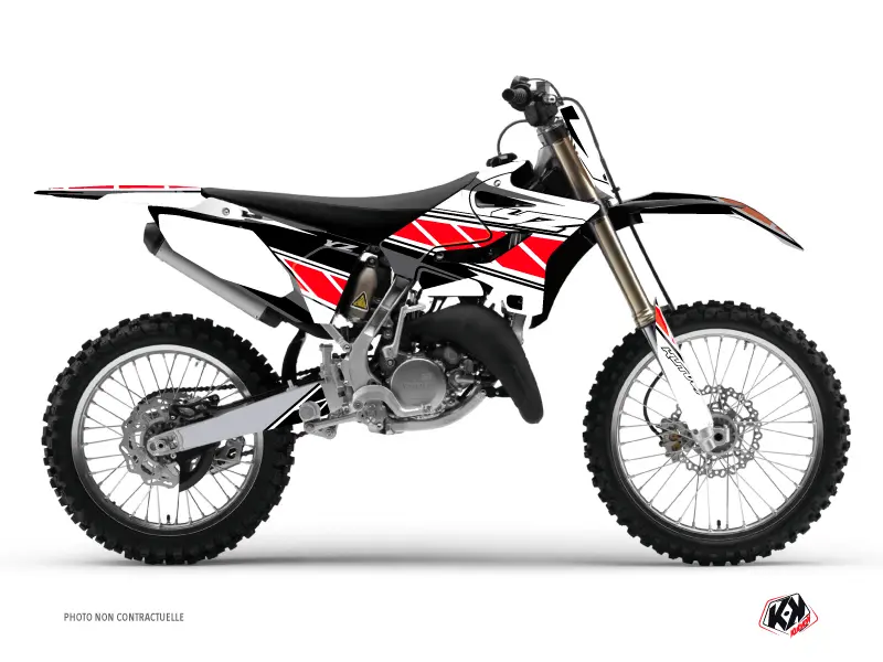 Kit Décoration Moto Cross Réplica Yamaha 250 YZ Rouge KUTVEK