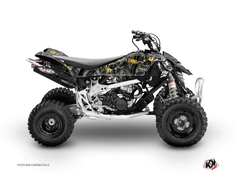 Kit Déco Quad Camo Can-Am DS 90 Noir Jaune (2008-2023) KUTVEK