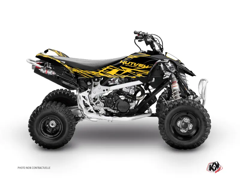 Kit Déco Quad Eraser Can Am DS 450 Jaune Noir (2008-2015)