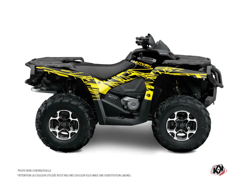 Dekorsatz Quad Eraser Fluo Can Am Outlander 500-650-800 XTP Gelb (2010-2012) KUTVEK