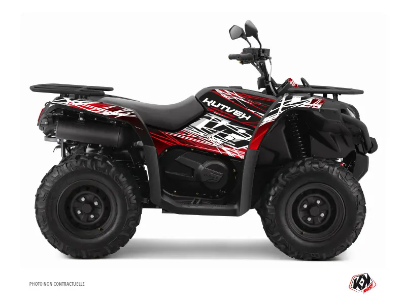 Sada dekorace čtyřkolky Kutvek Eraser CF Moto CForce 450 S Červená Bílá 2015-2023