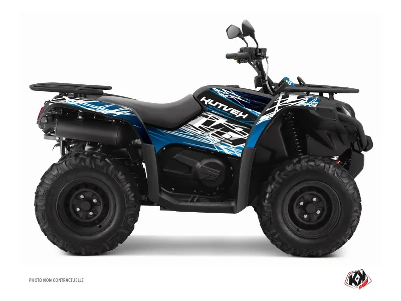 Dekorsatz Quad Eraser KUTVEK CF Moto CFORCE 450 S Blau Schwarz (2015-2023)
