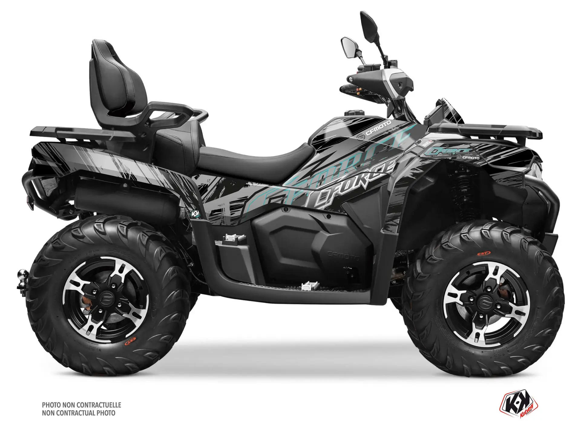 Kit Déco Quad Brush CF Moto CForce 600 Touring Gris 2020-2023 KUTVEK