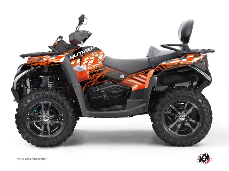 Dekorační sada Quad Eraser KUTVEK CF Moto CFORCE 800 S Orange Černá (2014-2017)