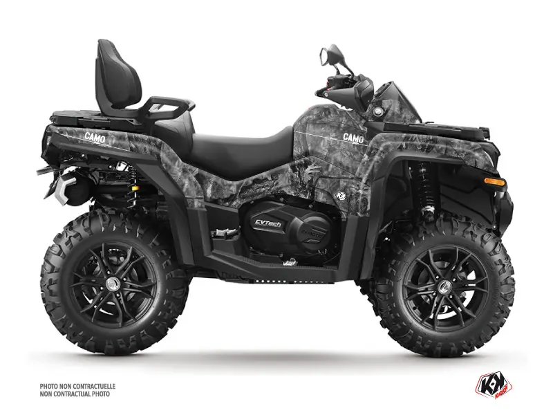 KUTVEK کیمرا کوارڈ ڈیکو کٹ CF Moto CFORCE 850 XC گرے (2018-2023)