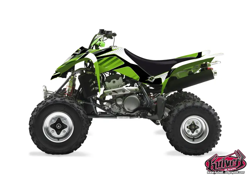 Bộ decal Quad Factory Kawasaki 400 KFX 2004-2006 Kutvek