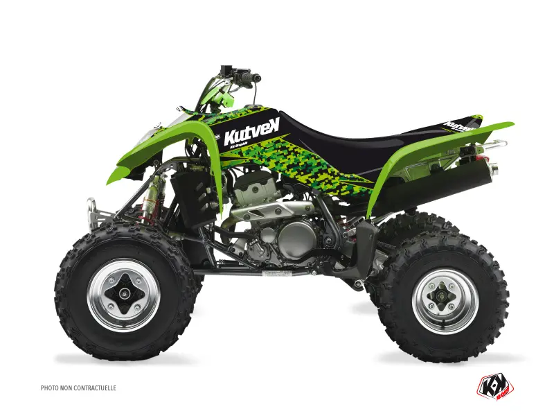 Kawasaki 400 KFX Quad Predator dekoravimo komplektas Juodas Žalias (2004-2006) KUTVEK