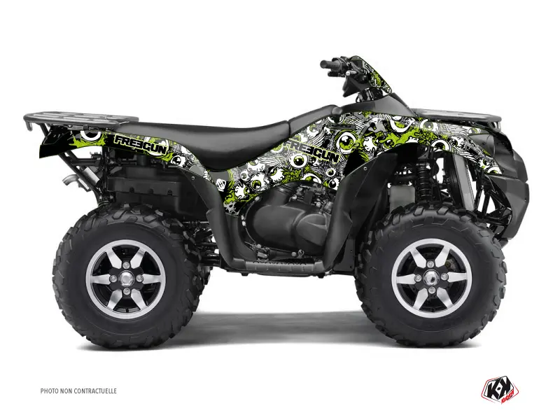Kit Déco Quad Freegun Eyed Kawasaki 650 KVF Vert (2007-2011)