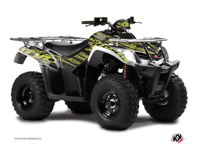 쿼드 데칼 키트 Eraser Kymco 250 MXU 네온 그레이 (2004-2012)