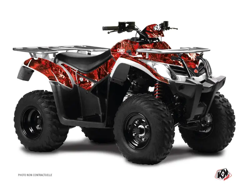 Dekorsatz Quad Camo Kymco 300 MXU Rot (2005-2018) KUTVEK