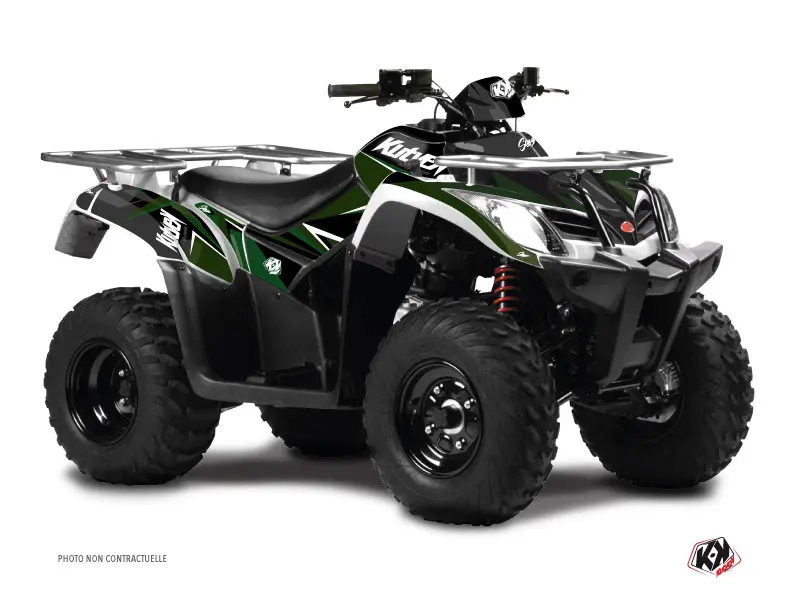 Dekorsatz Quad Stage Kymco 300 MXU Schwarz Grün 2019-2023