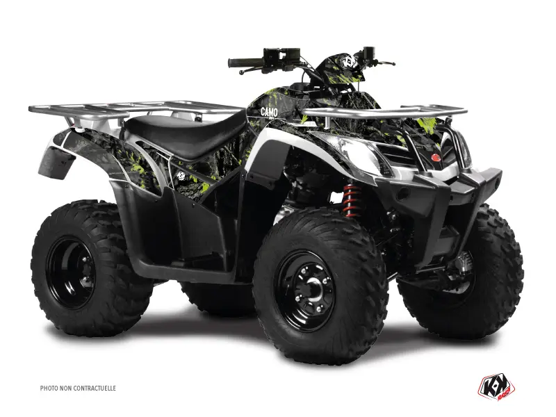 Σετ Διακόσμησης Quad Camo Kymco 300 MXU R Μαύρο Πράσινο (2010-2018) KUTVEK