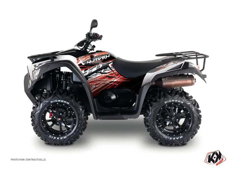 Dekorsatz Quad Eraser Kymco MXU 550 Rot Weiß 2012-2014