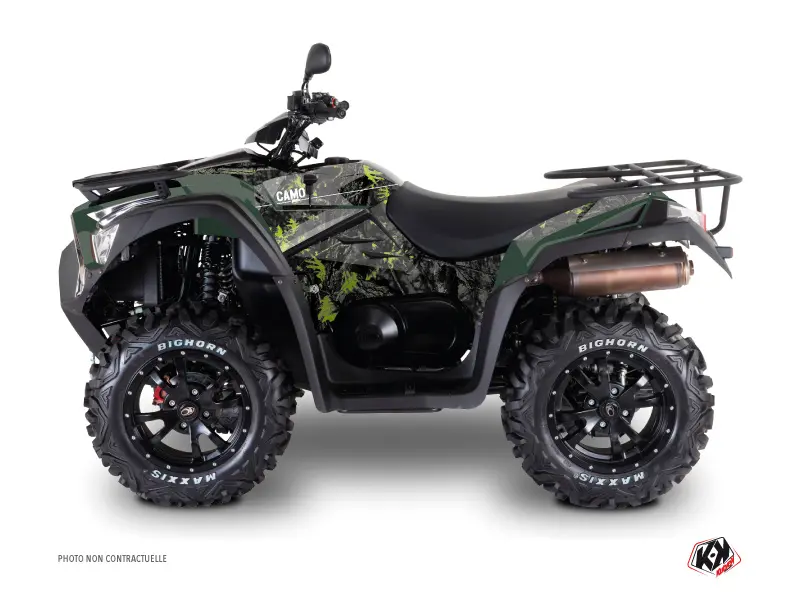 쿼드 데칼 키트 Camo 킴코 700 MXU 블랙 그린 (2014-2017)