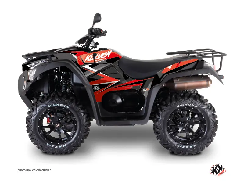 킴코 MXU 700 스테이지 레드 블랙 2014-2017년식 쿼드 데코 키트