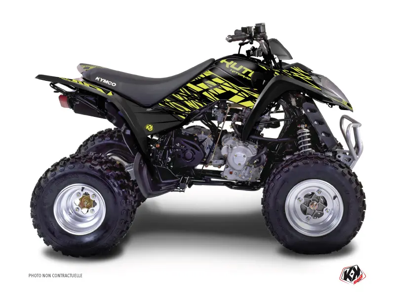 Dekorsatz Quad Eraser Kymco 300 MAXXER Neon Grau (2009-2019)