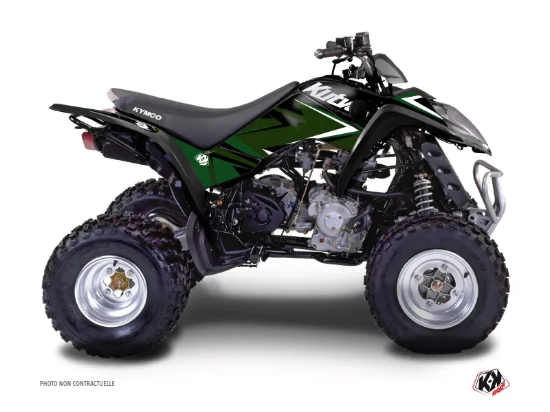 Kit Grafiche Quad Stage Kymco 300 MAXXER Nero Verde (2009-2019)