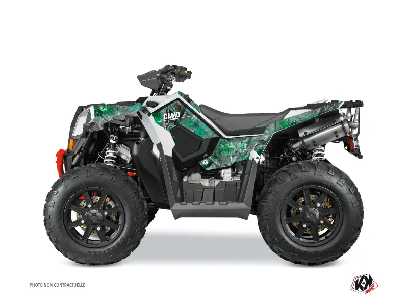 Quad 迷彩贴花套件 Polaris Scrambler 850-1000 XP 绿色 KUTVEK (2015-2019)