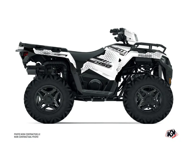 Комплект облицовки квадроцикла Splinter Polaris 450 Sportsman Белый 2021-2023 Kutvek