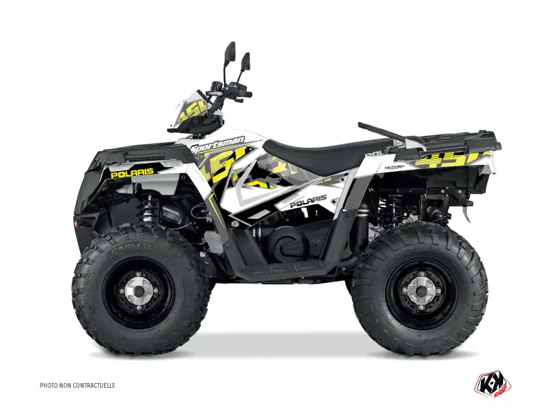 Kit Déco Quad Visor Polaris 450 Sportsman Jaune (2021-2023) KUTVEK