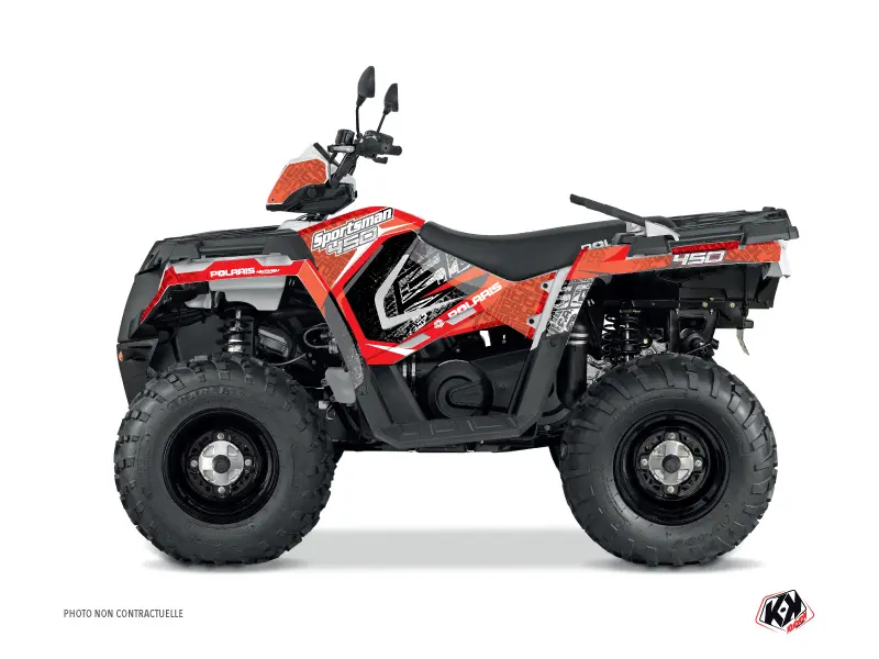 クットヴェック デカールキット クワッドロック ポラリス 450 スポーツマン レッド (2021-2023)