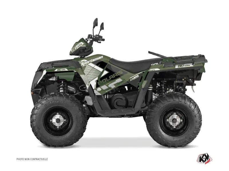 Kit Dekorasi Quad Vintage Polaris 570 Sportsman Touring Hijau 60th Anniversary (2018-2023) KUTVEK