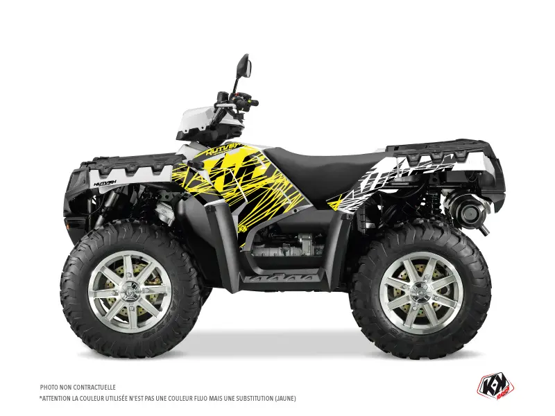 Kit Déco Quad Eraser Fluo Polaris 500-800 Sportsman Forest Jaune (2011-2023)