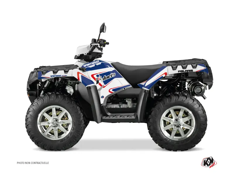 Kit Déco Quad Vintage Polaris 550-850-1000 Sportsman Touring Bleu (2010-2012) KUTVEK