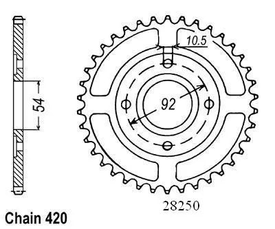 Couronne Sifam TZR50 50Power 2004 420 47 dents JTR1078