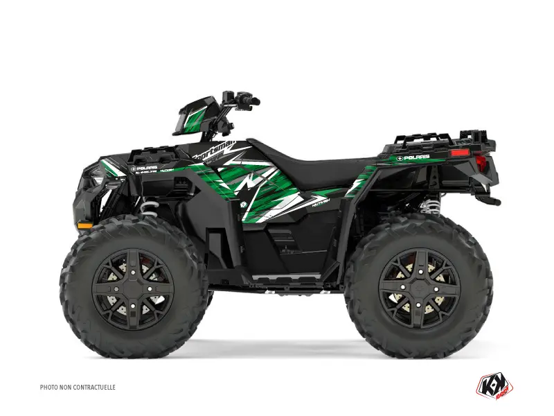 Polaris 1000 Sportsman XP Forest 블랙 그린 (2017-2021) 쿼드 데코 키트 KUTVEK