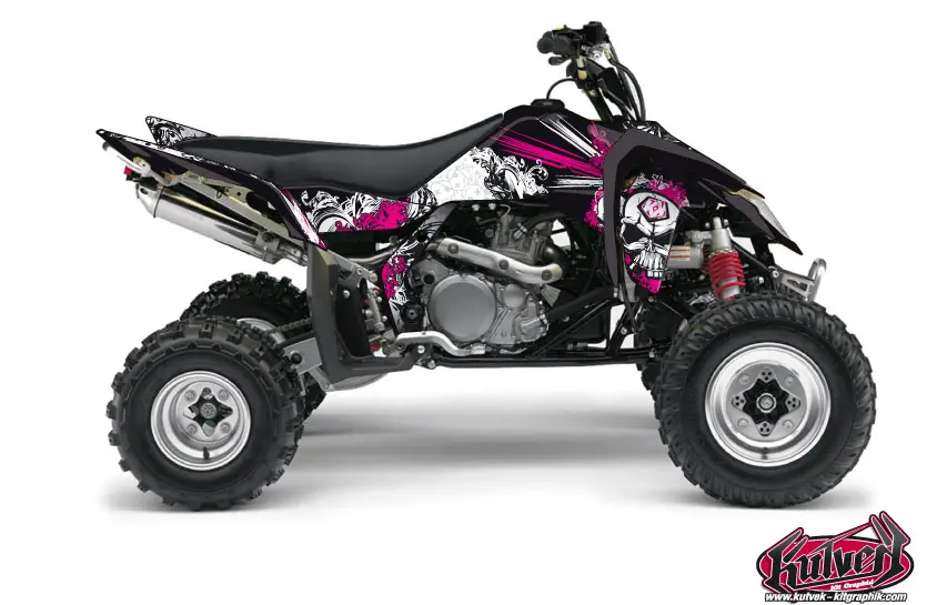 Kit Déco Quad Trash Suzuki LTZ 450 Noir Rose 2007-2014