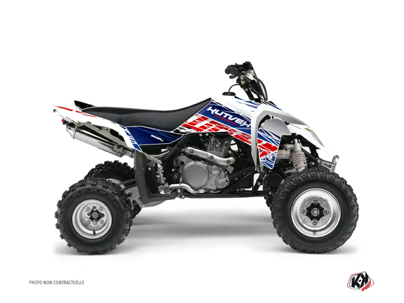 Dekorsatz Quad Eraser Suzuki 450 LTR Blau Rot KUTVEK