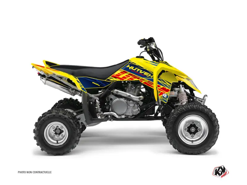 Dekorsatz Quad Eraser Suzuki LTR 450 Blau Gelb (2007-2014)