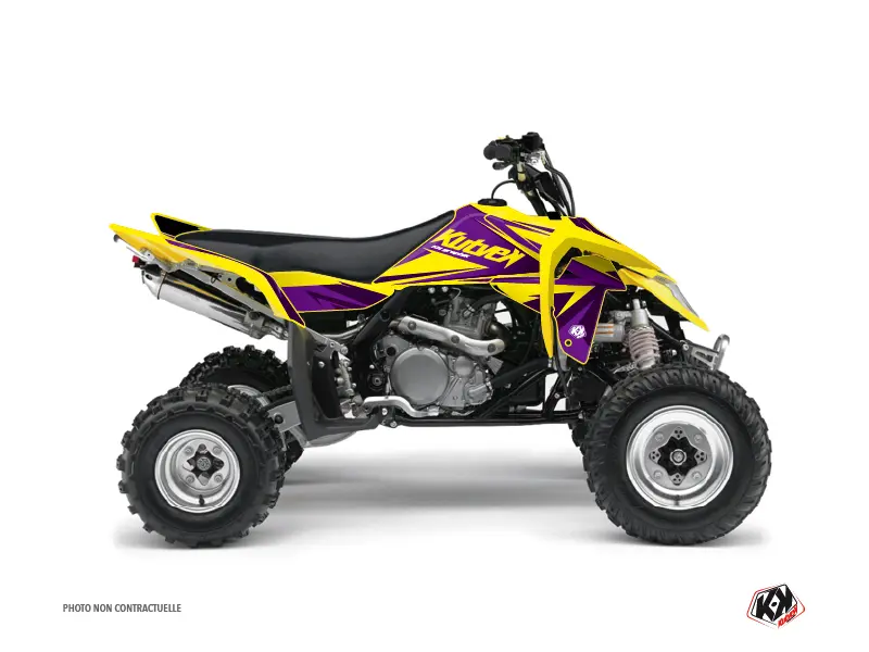 Dekorsatz Quad Stage Suzuki 450 LTR gelb violett (2007-2014)