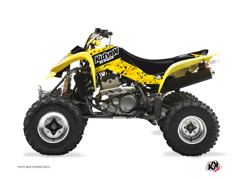 مجموعة ديكور رباعي Predator Suzuki LTZ 400 أسود أصفر 2003-2008