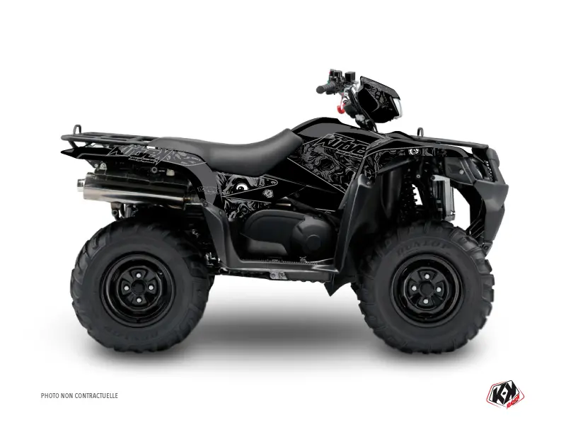 Kit Déco Quad Zombies Dark Suzuki King Quad 500 Noir (2008-2018)