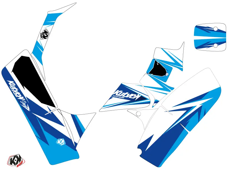 Stage Quad Graphics Kit Suzuki 50 LT Blue (1994-2003) — view 2