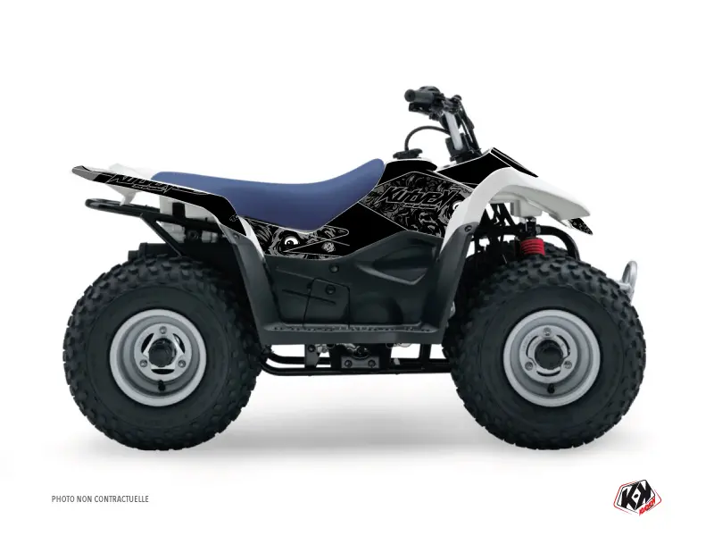 KUTVEK Zombies Dark Suzuki LT 80 쿼드 블랙 데코 키트 (1987-2003)