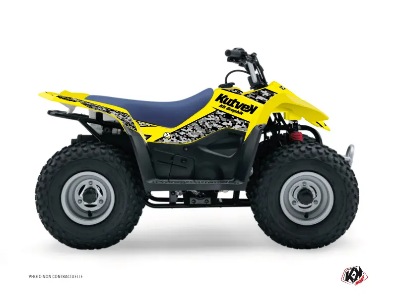 KUTVEK 贴花套装 黄色 Suzuki LTZ 90 Predator 全地形车 (2007-2013)