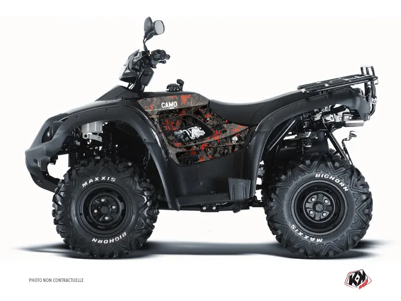 Kit grafiche Quad Camo KUTVEK TGB Blade 1000 V-TWIN Nero Rosso 2015-2018