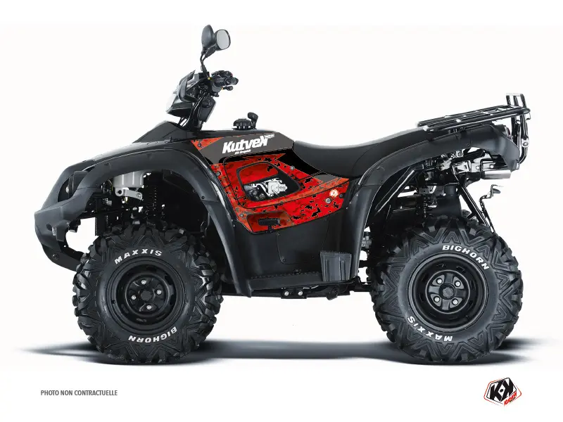 Kit Grafiche Quad Predator TGB Blade 1000 V-TWIN Rosso Nero (2015-2018) KUTVEK