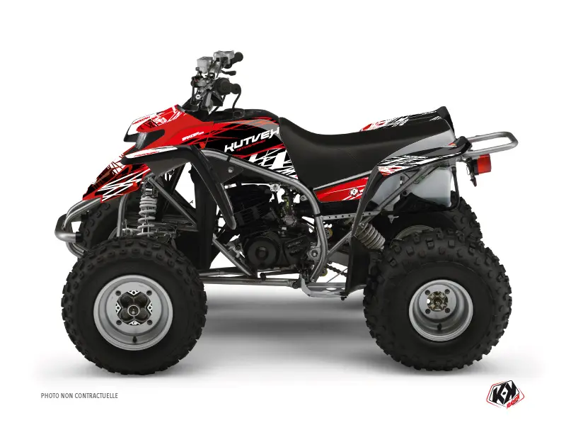 Kit Déco Quad Eraser Yamaha Blaster Rouge Blanc KUTVEK (2003-2007)