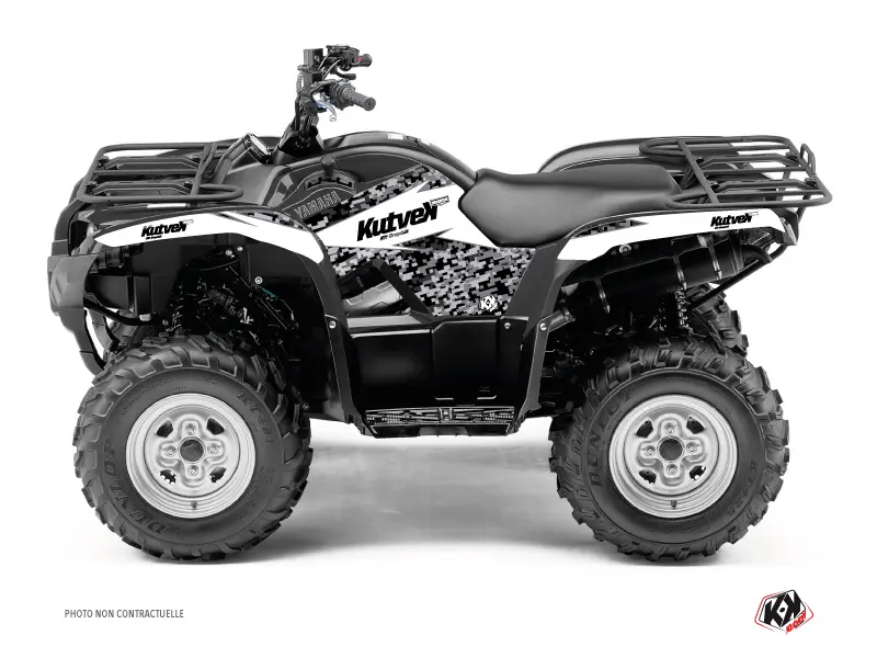 Kit Déco Quad Predator Yamaha 125 Grizzly Blanc (2005-2013) KUTVEK
