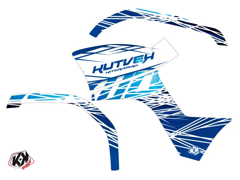 KUTVEK Yamaha 125 Grizzly 蓝色 2005-2013 款四轮车贴花套装 — 第 2 视图