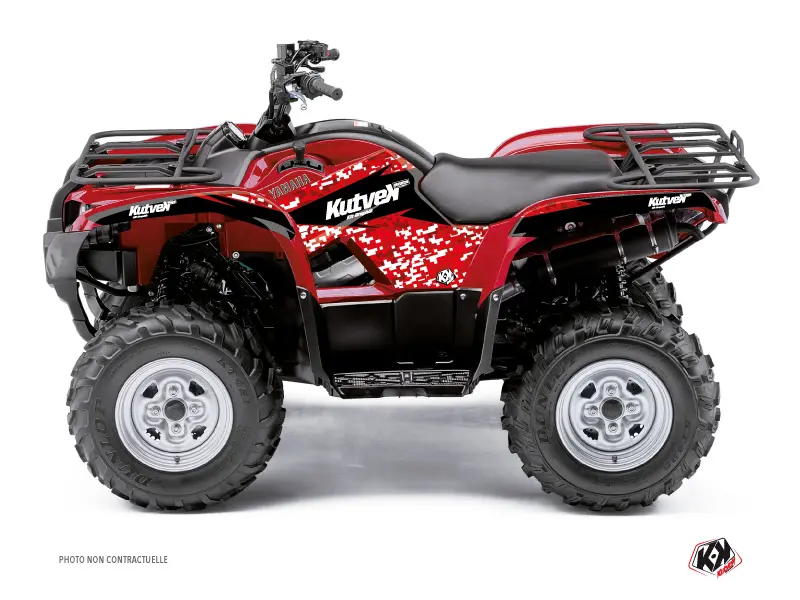 쿼드 데코 키트 Predator Yamaha 550-700 Grizzly 레드 (2008-2015) KUTVEK