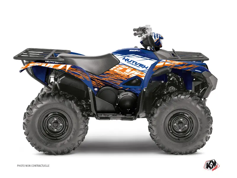 Dekorsatz Quad Eraser Yamaha 700-708 Grizzly Blau Orange (2016-2021) KUTVEK