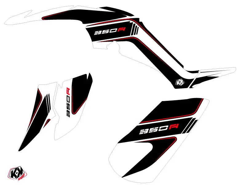 雅马哈 Raptor 350 全地形车 2005-2015 款 黑色 Corporate 版装饰套件 — 第 2 视图