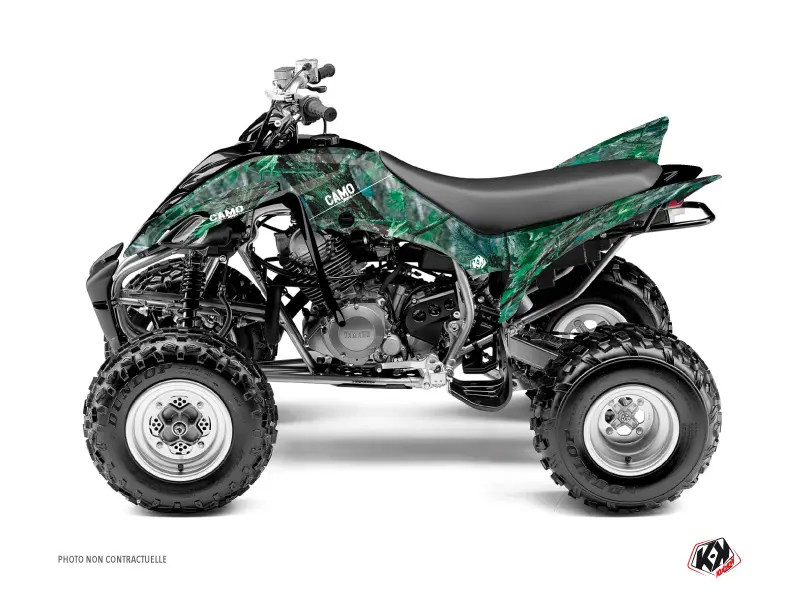 طقم ديكور كامو للكادرة Yamaha 350 Raptor أخضر (2005-2015) KUTVEK