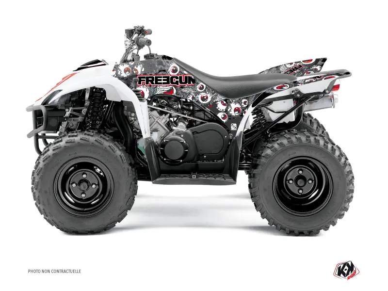 KUTVEK Yamaha 350-450 Wolverine ریڈ (2006-2009) فریگن آئیڈ کواڈ ڈیکل کٹ